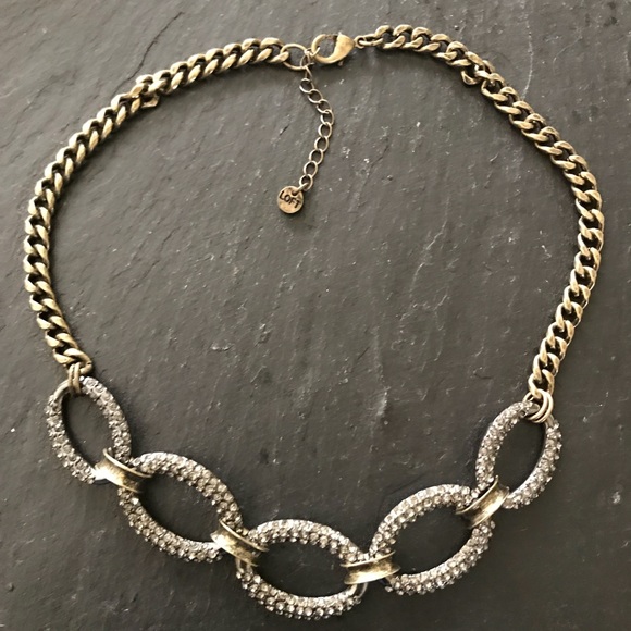 LOFT Short Pave Link Necklace - Picture 3 of 4